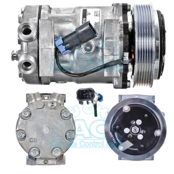 thumbnail image 2 of Sanden 4475 / 4756 A/C Compressor With Clutch – NEW OEM – USA Made 2 of 6