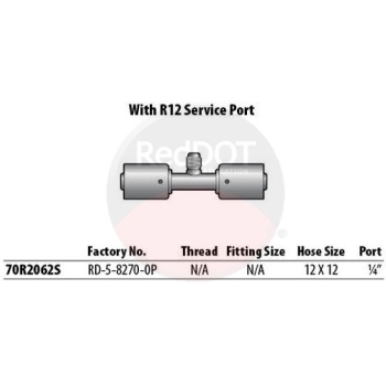 FTG - #12 STR W/SCHR PORT