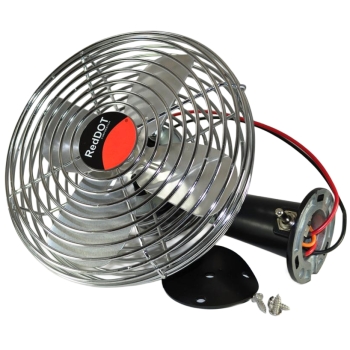 73R9064 24V defrost fan with integrated chrome steel protective guard