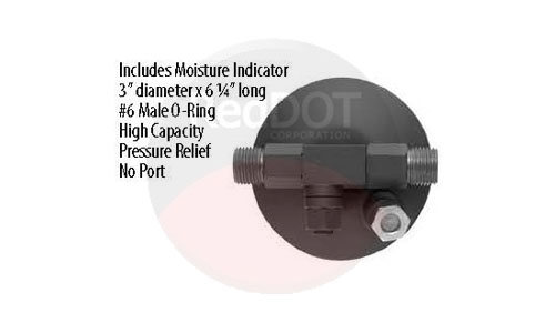 74R2590 heavy-duty receiver drier for mobile air conditioning systems