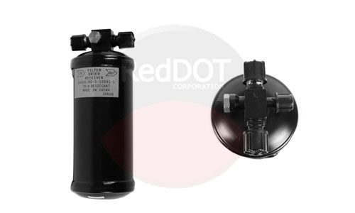 74R2688 Inline Receiver Drier with Schrader Port – High-Capacity Mobile A/C - Image 2