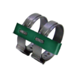 BT0-5080 green Air-O-Crimp hose clamp for #12 barrier hose fittings