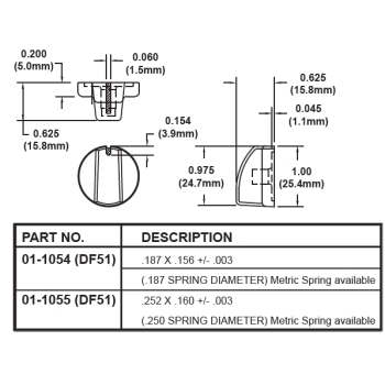 "F" Series Control Knob - Coyote