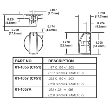 "F" Series Control Knob - Coyote