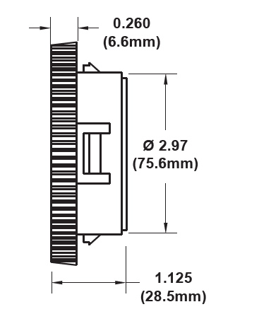 Coyote 4″ Mirage Snap-In Louver without Hose Adapter (06-2012) - Image 2