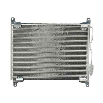 BT7-6298 parallel-flow aluminum condenser coil with Freightliner pad inlet and outlet fittings