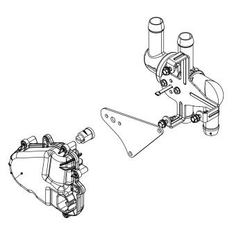 BT2-0135 – 4-Way Electric Water Valve Assembly w/ Bracket