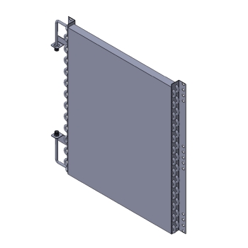 BTRAC BT7-5760 2-row tube and fin condenser coil