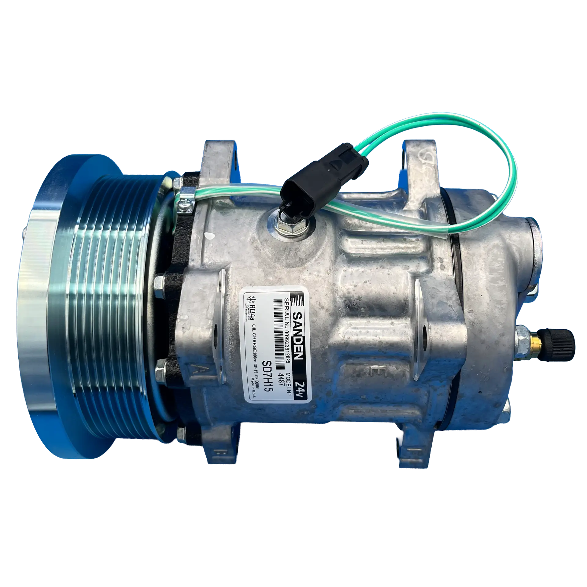 BT5-4726 24V Sanden SD7H15-SHD A/C compressor with 8-groove clutch and GK head