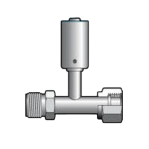 70R2116S Red Dot steel tee splicer refrigerant hose fitting No. 6