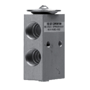Red Dot 71R8310 bulbless block type expansion valve with threaded mounting holes