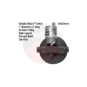 74R2586 inline receiver drier with Binary™ switch and side pressure relief