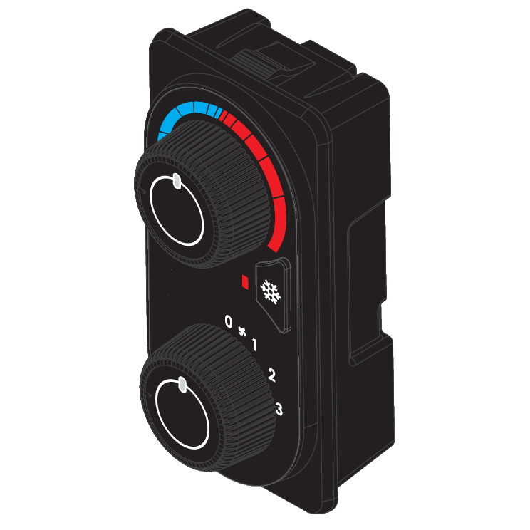 BT1-9018-1 Vertical Neo 2 HVAC controller with blower and temperature controls