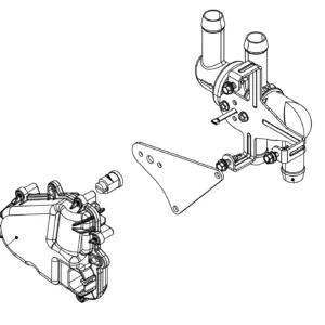 BT2-0135 – 4-Way Electric Water Valve Assembly w/ Bracket