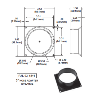 Coyote 3″ Hose Adapter (03-1811)