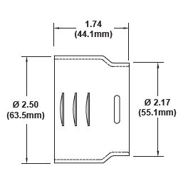Coyote 2½″ Step-Up Adapter (03-2321)