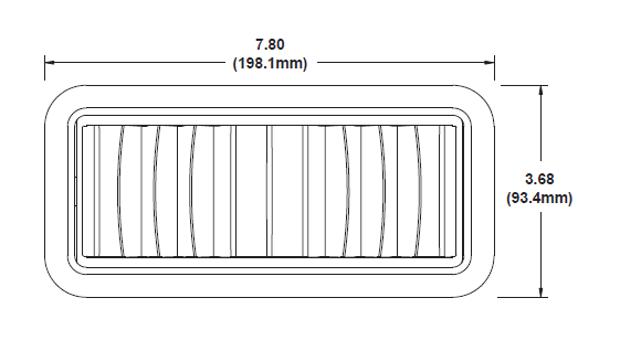 Coyote Colorado Series 3" x 7" Fixed Vane Louver (06-2027)