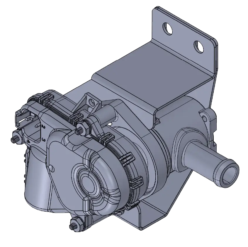 BT2-4604-1 electric water valve assembly with two-piece mounting bracket