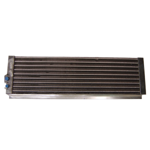 BT7-0124 vertical aluminum condenser coil with dual #8 O-ring feed ports