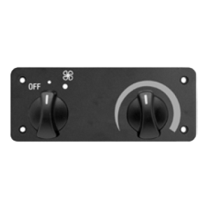 Red Dot 71R5819 two-speed heater control panel with manual water valve control