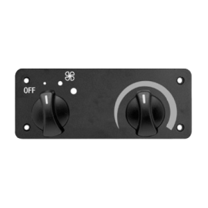 Red Dot 71R5823 heater control panel assembly with three-speed motor switch and electronic water valve control