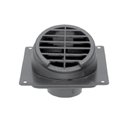 72R3530 defrost outlet assembly with 3 inch outlet and angled diffuser base