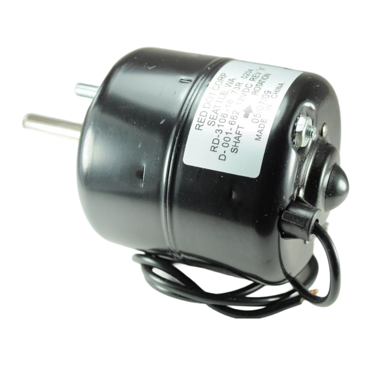 Red Dot 73R0202 12V single-speed blower motor with 5/16 inch shaft